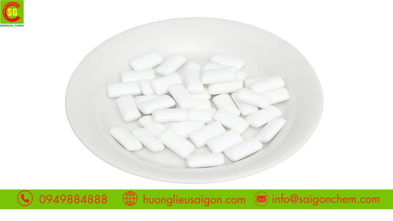Ứng dụng màu trắng titan trong kẹo cao su