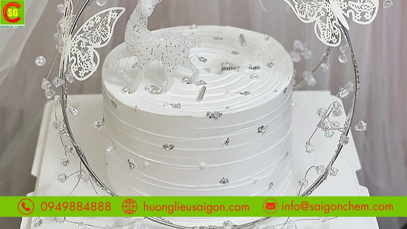 Ứng dụng titanium dioxide food grade có trong bánh kem