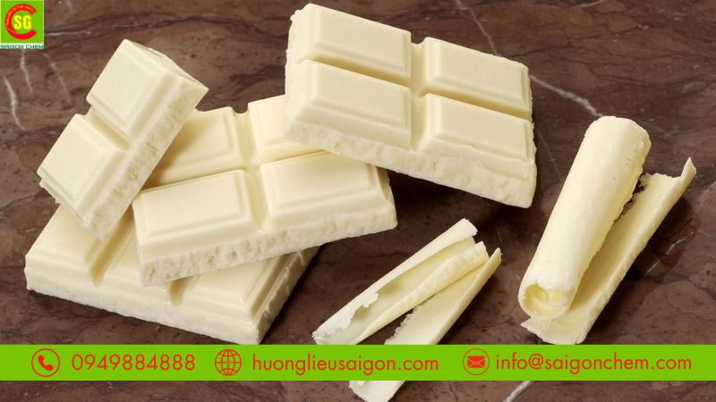 Ứng dụng màu trắng TiO2 làm socola trắng