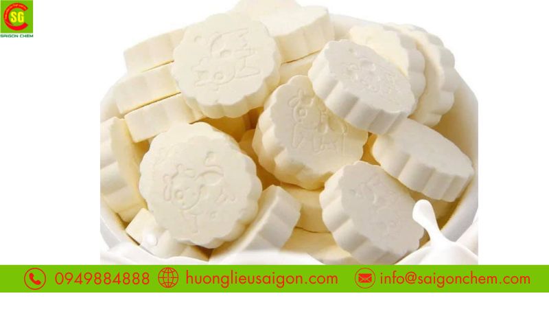 Ứng dụng màu TiO2 trong sản xuất kẹo sữa