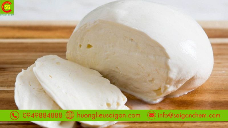 Bột màu trắng thực phẩm trong sản xuất phô mai trắng