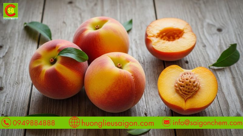 Hương đào có mùi thơm nhẹ
