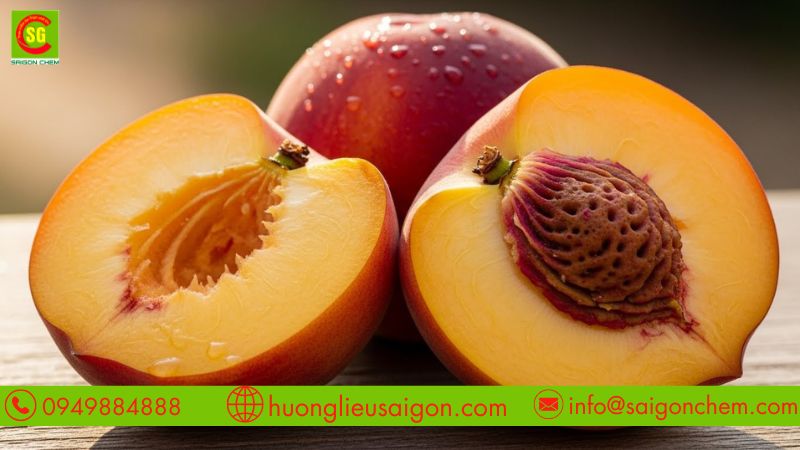 Mùi đào dịu ngọt, ổn định khi chế biến