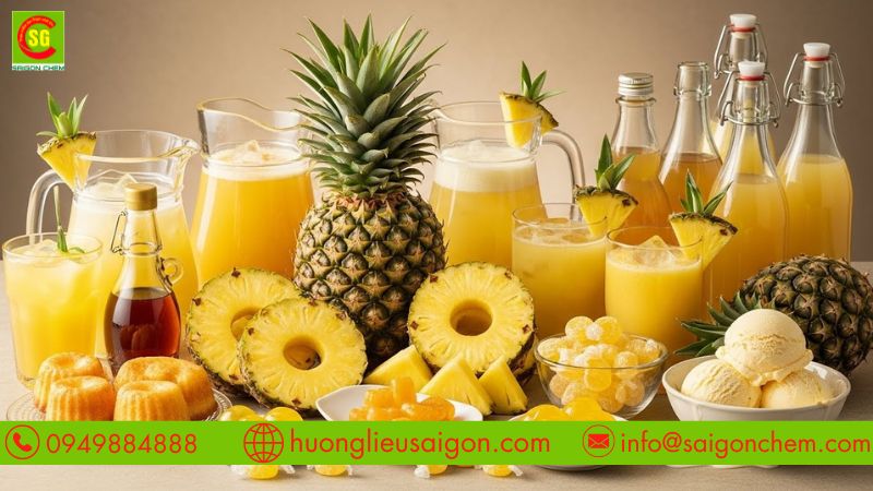 Ứng dụng hương dứa trong thực phẩm v&agrave; đồ uống