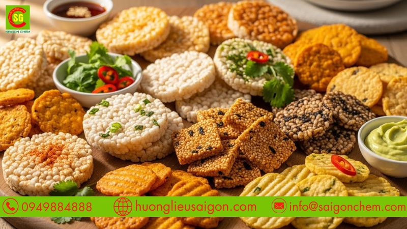 Ứng dụng trong các loại bánh snack
