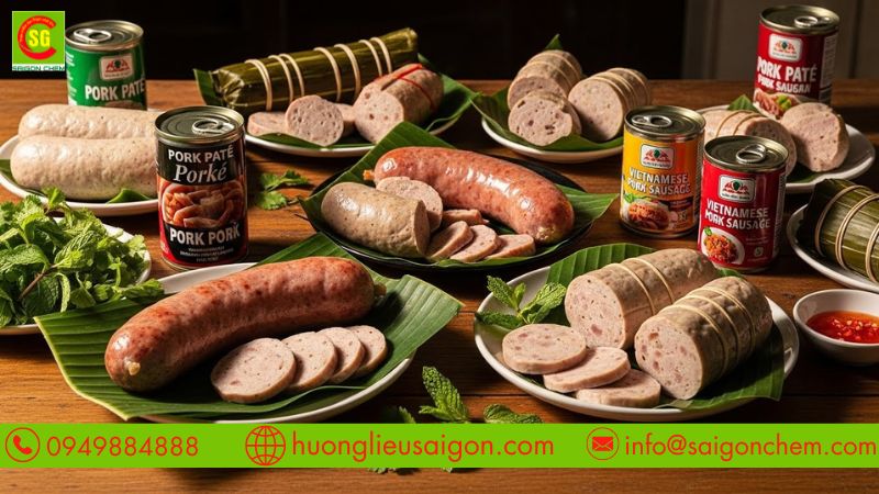 Hương thịt heo trong thịt chế biến