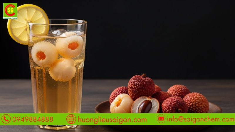 Mùi vải sử dụng trong đồ uống