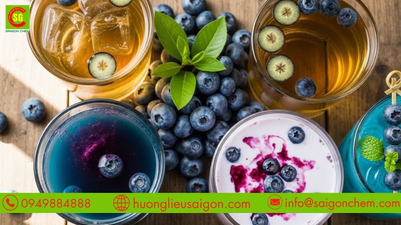 Hương việt quất tạo mùi thơm cho đồ uống