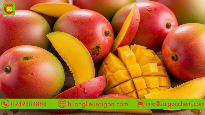 Mùi xoài ổn định và thơm đậm xoài chín