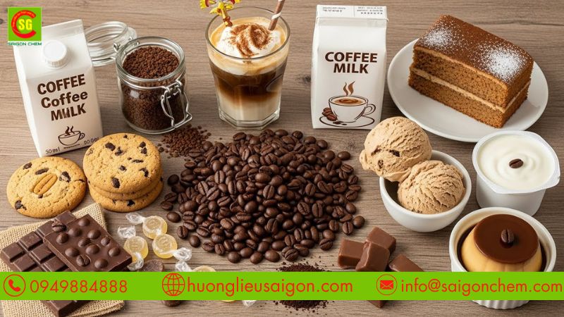 Ứng dụng hương c&agrave; ph&ecirc; trong c&aacute;c loại đồ uống v&agrave; b&aacute;nh ngọt