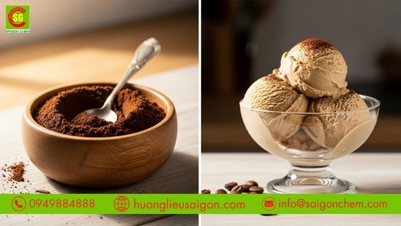 Giới thiệu hương cà phê dùng trong kem