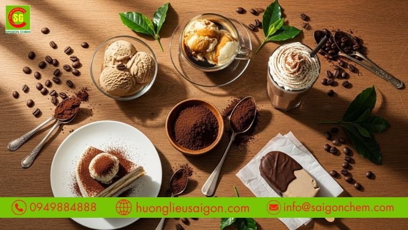 Hương cà phê được ứng dụng đa dạng trong các loại kem
