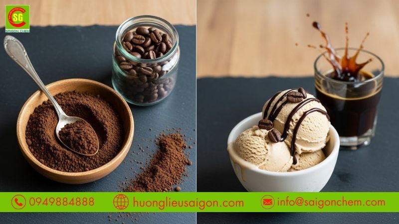 Tạo mùi thơm cà phê tự nhiên cho kem