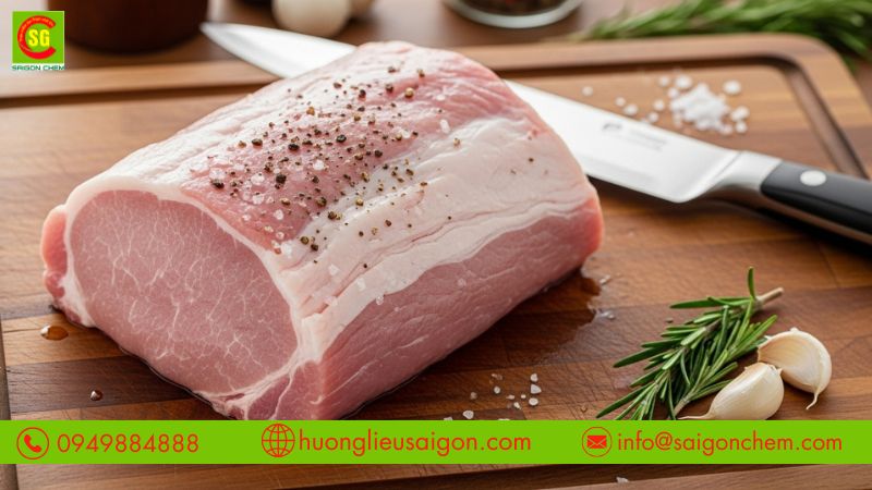 Hương thịt heo tổng hợp nhằm m&ocirc; phỏng hương thịt sau khi chế biến