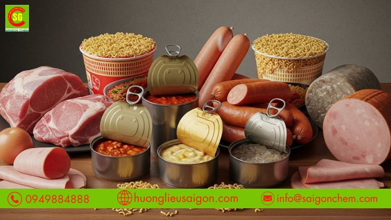 Hương thịt heo tổng hợp được sử dụng trong c&aacute;c sản phẩm thịt chế biến