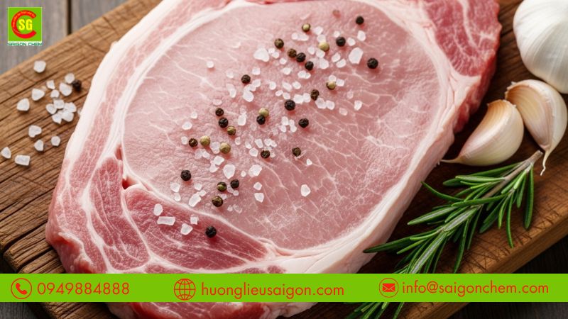 Hương thịt heo tự nhiên có mùi thơm tự nhiên nhưng kém ổn định nhiệt