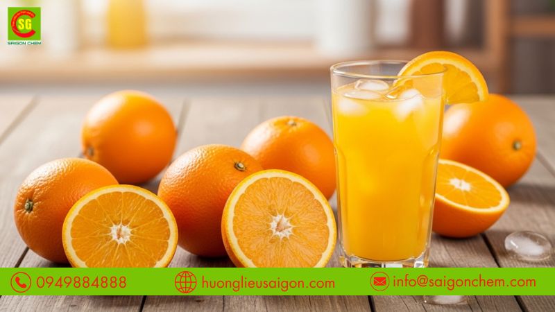 Hương cam dễ phối trộn với c&aacute;c phụ gia kh&aacute;c