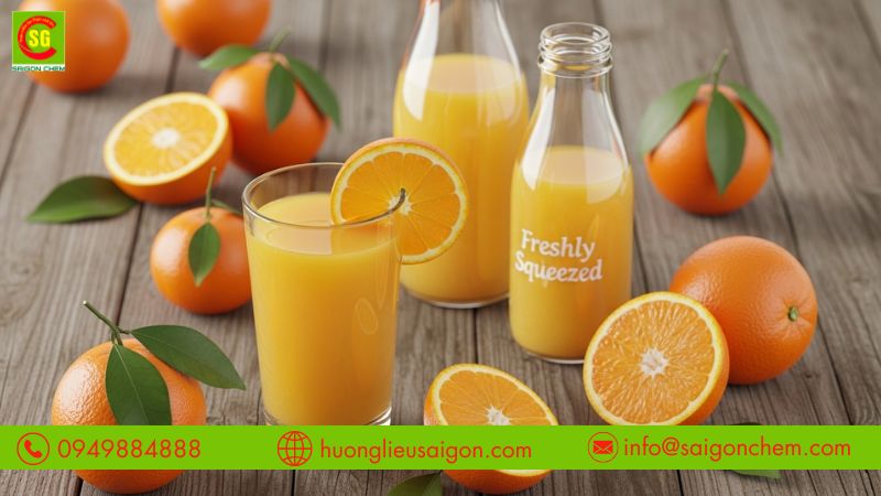 Vai tr&ograve; hương cam trong việc tạo m&ugrave;i tr&aacute;i c&acirc;y tươi m&aacute;t