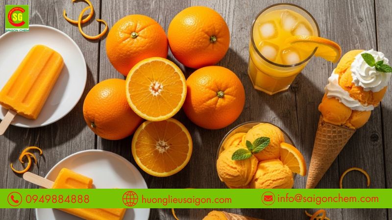 Hương cam trong sản xuất kem gi&uacute;p tối ưu chi ph&iacute; sản xuất
