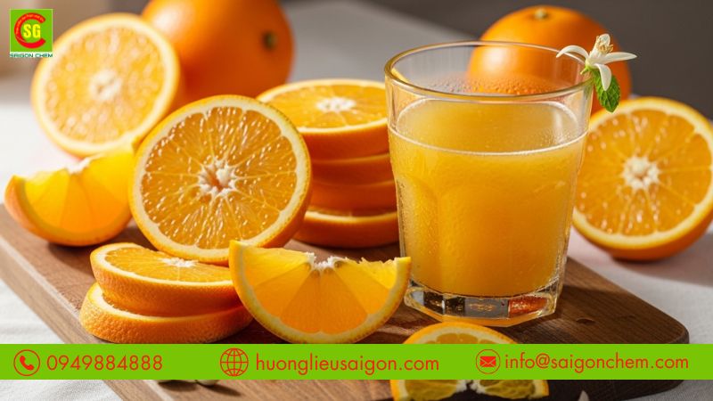 So s&aacute;nh hương cam tổng hợp v&agrave; tự nhi&ecirc;n kh&aacute;c nhau g&igrave;