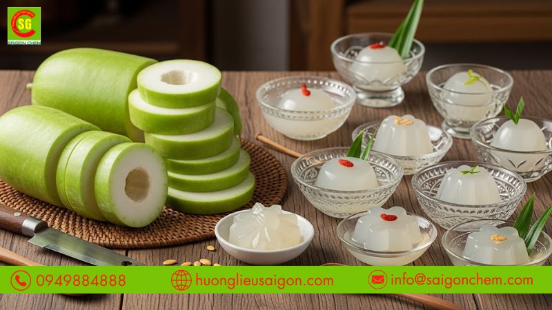 Lợi ích khi sử dụng hương bí đao làm thạch