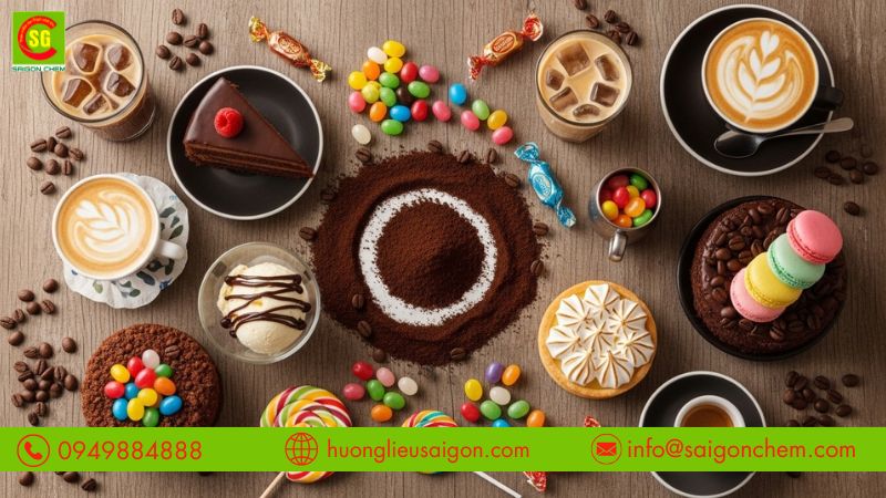 Công dụng hương cà phê dùng trong sản xuất bánh kẹo, kem