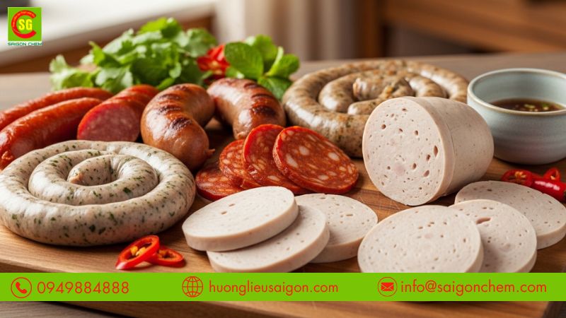 Ứng dụng hương thịt heo ổn định m&ugrave;i trong x&uacute;c x&iacute;ch v&agrave; gi&ograve; chả