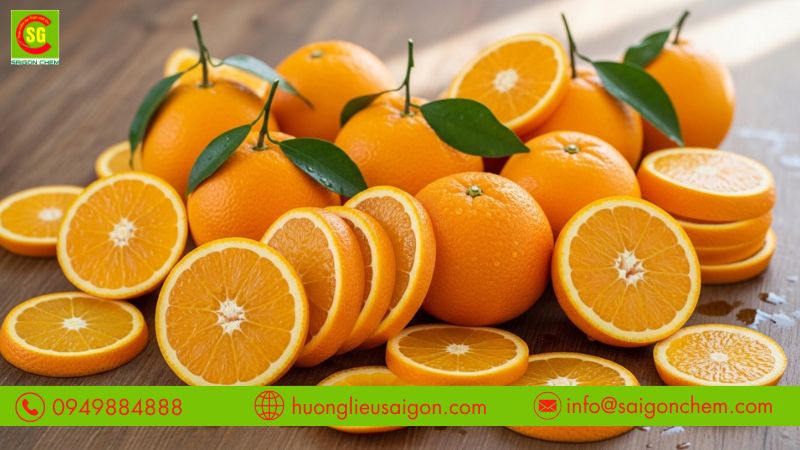Hương cam ổn định khi gia nhiệt gi&uacute;p b&aacute;m m&ugrave;i tốt