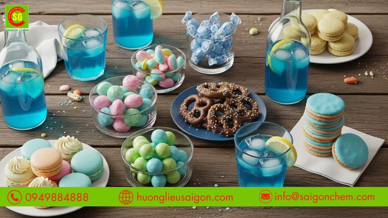 Sử dụng m&agrave;u Brilliant Blue gi&uacute;p tạo m&agrave;u xanh nổi bật