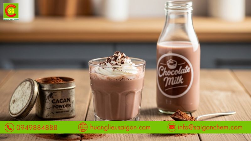 Hương socola tạo m&ugrave;i thơm đặc trưng cho sữa