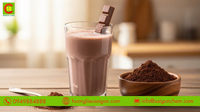 Ứng dụng hương socola trong nhiều loại sữa