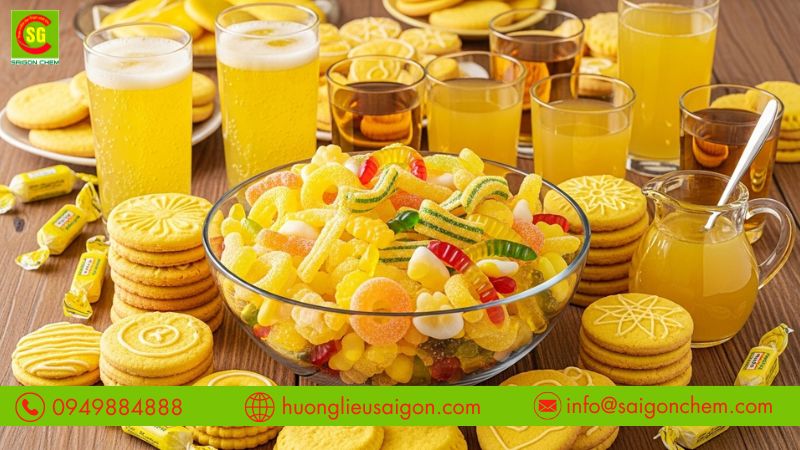 Sử dụng màu vàng Quinoline giúp có màu sắc hấp dẫn