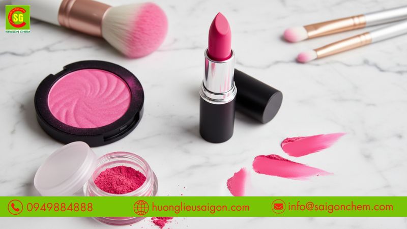 Erythrosine d&ugrave;ng trong son m&ocirc;i v&agrave; sản phẩm trang điểm