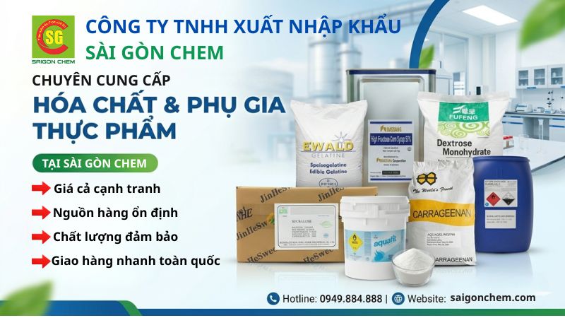 Nh&agrave; cung cấp sunset yellow chất lượng tại S&agrave;i G&ograve;n Chem