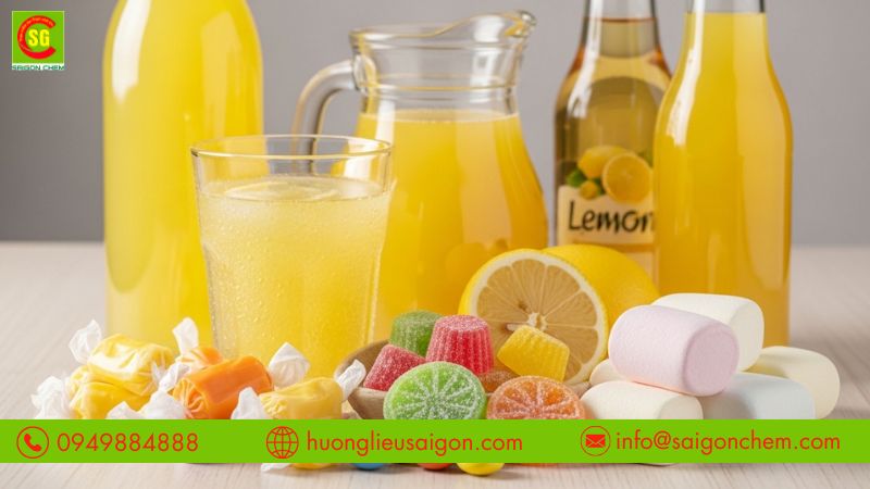 Ứng dụng m&agrave;u v&agrave;ng chanh trong thực phẩm v&agrave; đồ uống