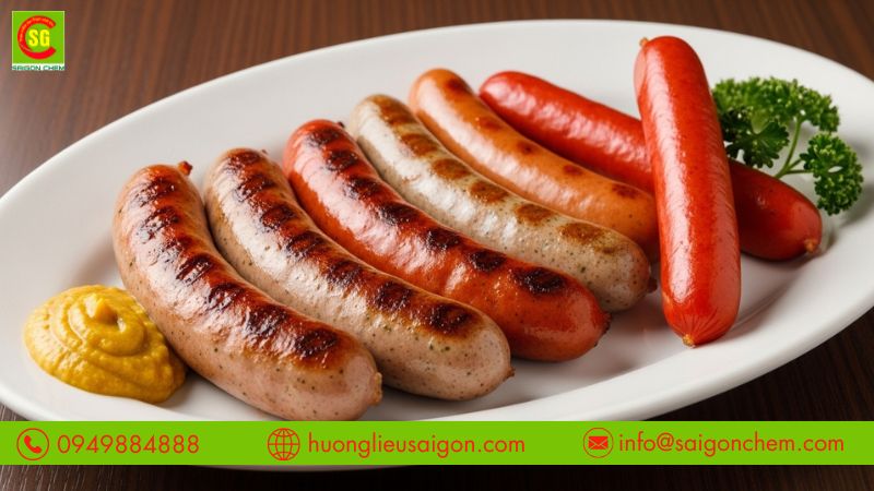 Ứng dụng m&agrave;u đỏ hồng allure trong chế biến thịt