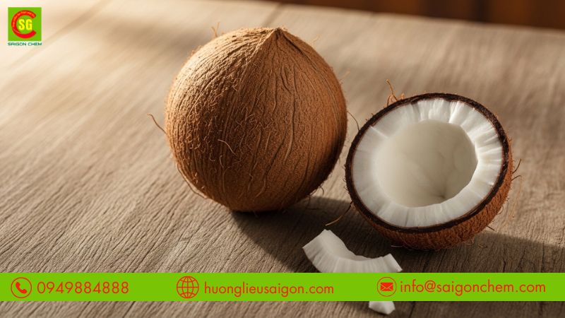 Hương dừa tạo mùi thơm béo đặc trưng của nước cốt dừa